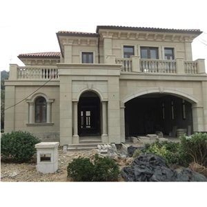 Yellow Sandstone Luxury Villa Wall Decorative