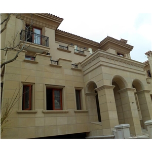Yellow Sandstone Luxury Villa Wall Decorative