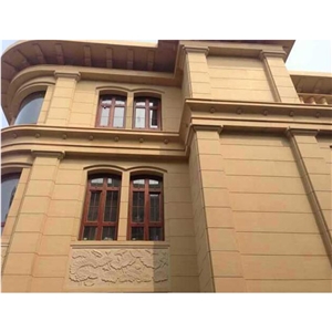 Yellow Sandstone Luxury Villa Wall Decorative