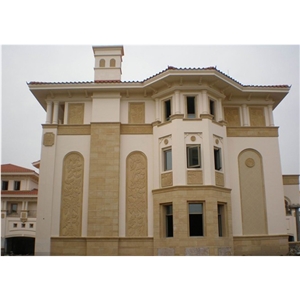 Yellow Sandstone Luxury Villa Wall Decorative
