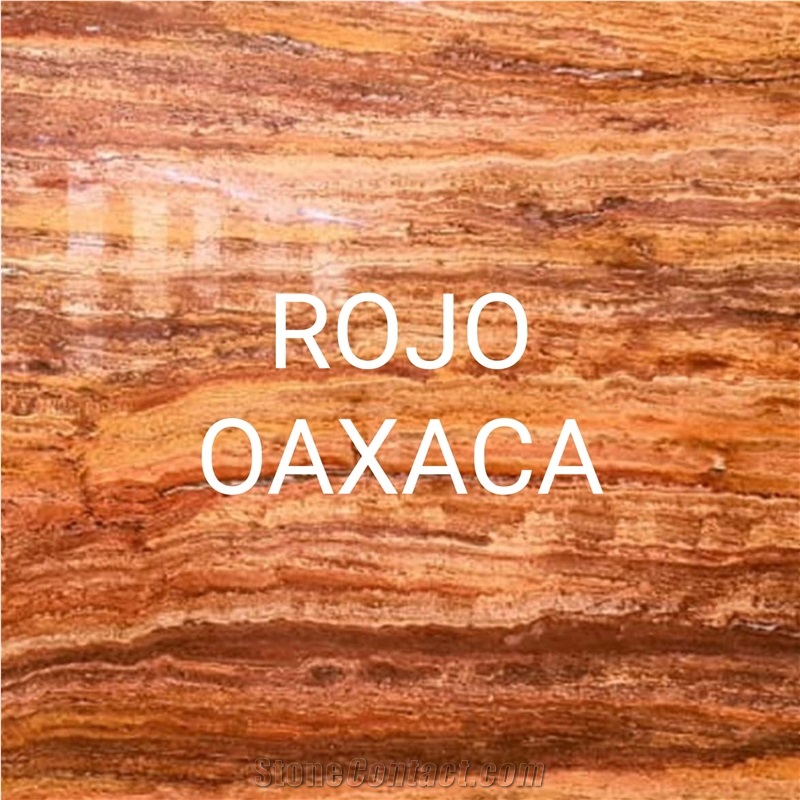 Mexico Travertino Rojo Oaxaca Slabs, Tiles
