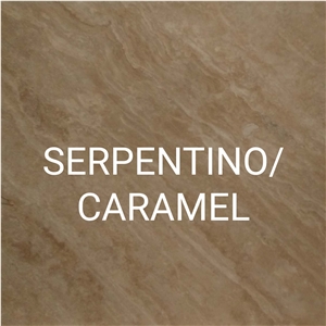 Serpentino Caramel Travertine Slabs, Tiles