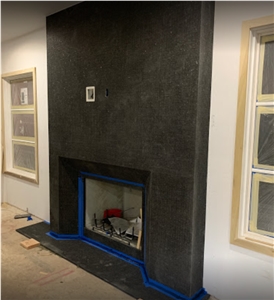 Imperial Brown Granite Fireplace