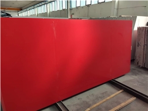 Red Quartz Slabs for Kitchen