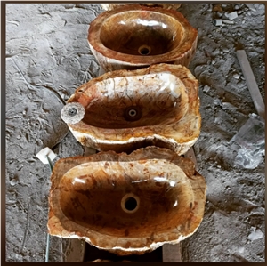 Petrified Wood Stone Sinks, Wash Basins
