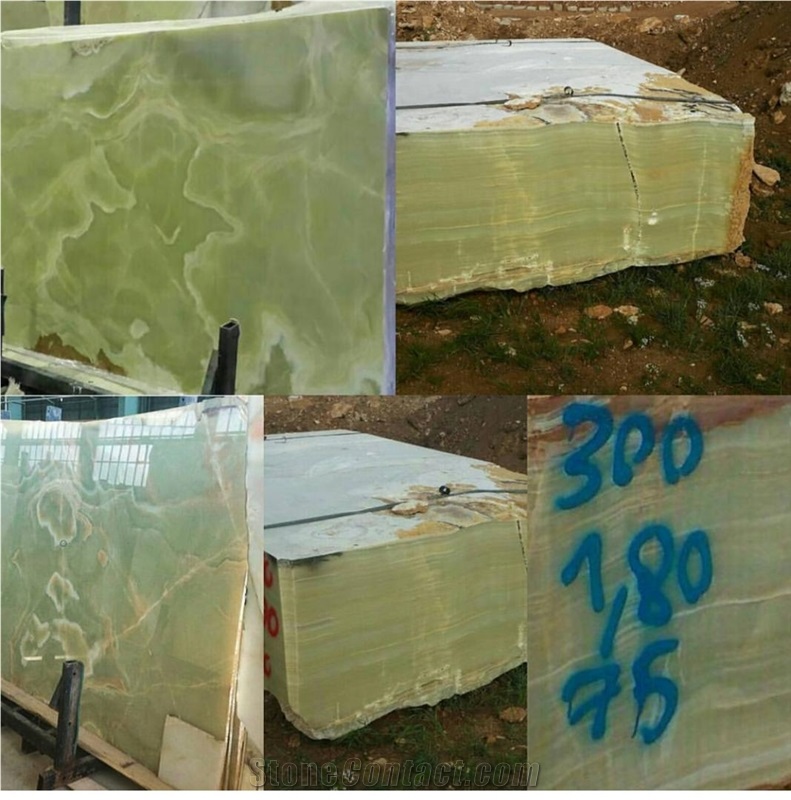 Iran Green Onyx Block