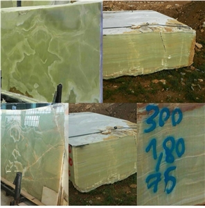 Iran Green Onyx Block