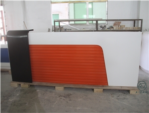 Custom Modern Bank Reception Desk Counter