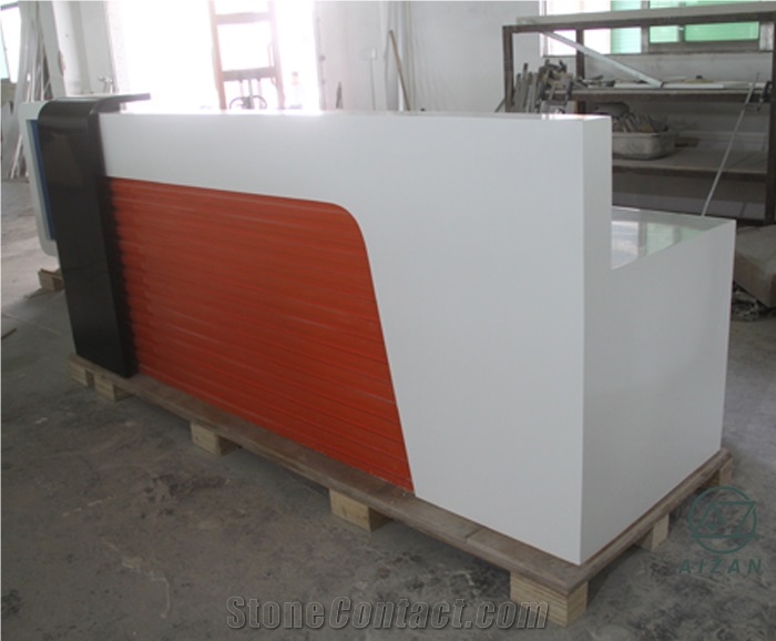 Custom Modern Bank Reception Desk Counter