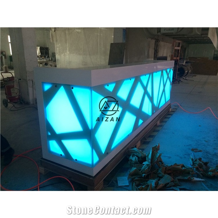 Luxury Led Wine Club Bar Counter Top