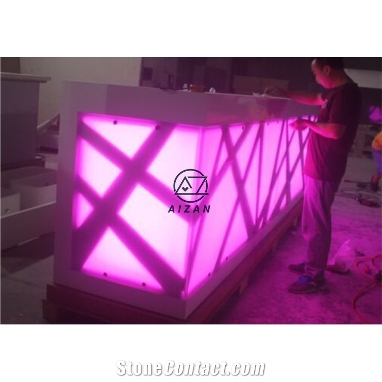 Luxury Led Wine Club Bar Counter Top