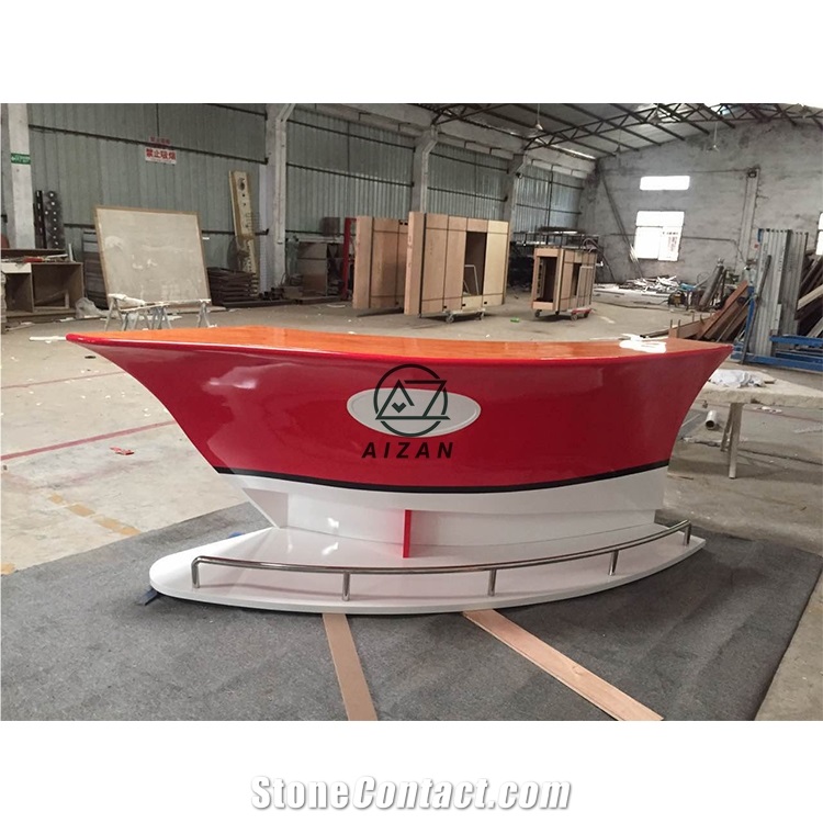 Modern Boat Shape Bar Counter