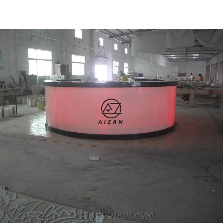 Modern Round Restaurant Bar Counter Top