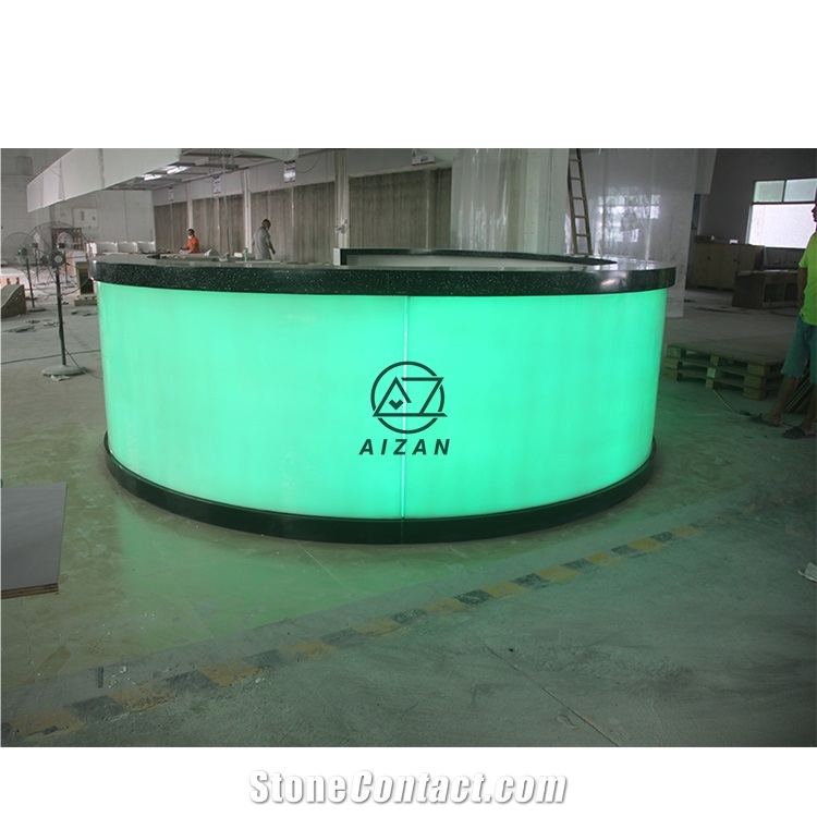 Modern Round Restaurant Bar Counter Top