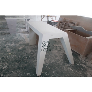 Modern White Office Table Custom Furniture