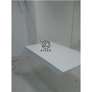 Modern White Office Table Custom Furniture