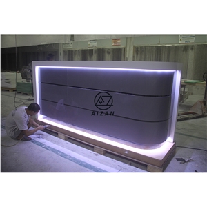 Solid Surface Bar Reception Desk Counter