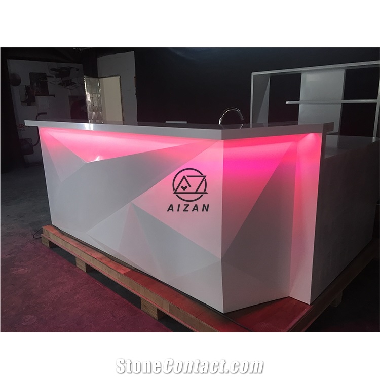 Solid Surface Bar Top Modern Club Bar Counter