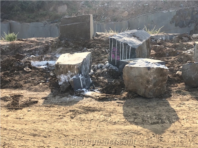 Dark Black Granite Blocks
