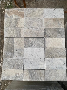Afyon Silver Travertine Pool Pavers