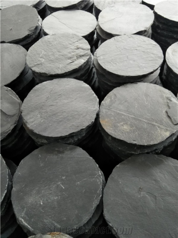 Cheap Black Riven Slate Tiles Ourdoor Pavers