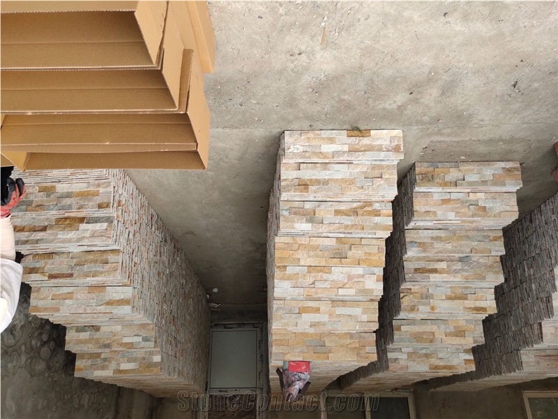 Rusty Slate Cement Culture Stone for Wall Cladding