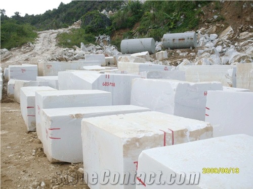 Viet Nam White Marble Blocks