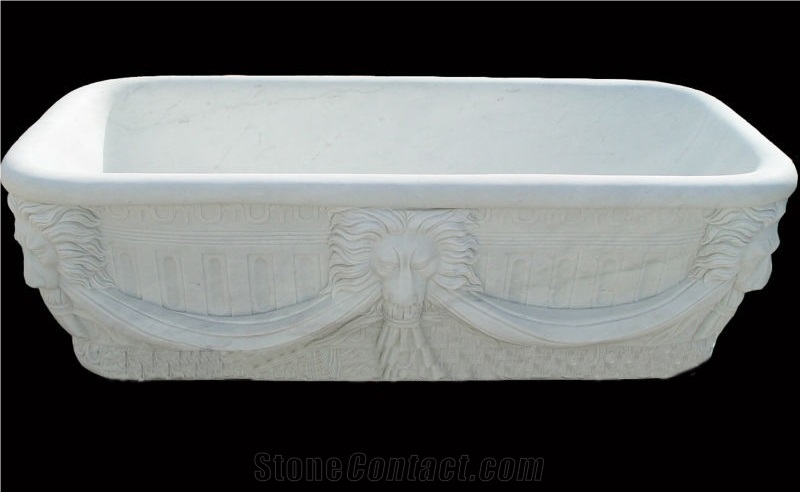 Custom Freestanding Bath Tub Natural Stone Bathtub