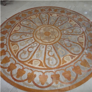 Custom Water Jet Marble Medallion Entrance