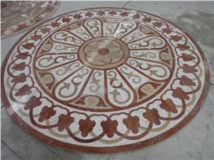 Custom Water Jet Marble Medallion Entrance