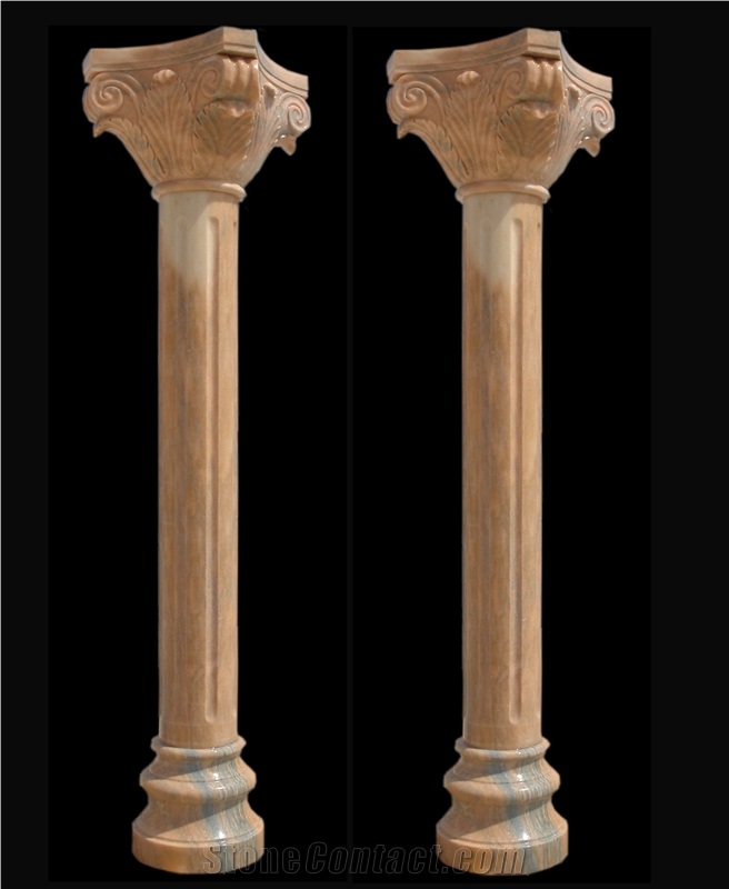 Customize Natural Marble Stone Column Roman