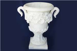 Flowerpot Sculpture For The Garden Decoration