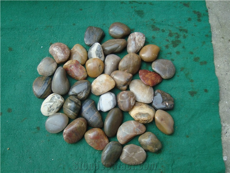 Mixed Color River Stone Cheap Stone Pebble
