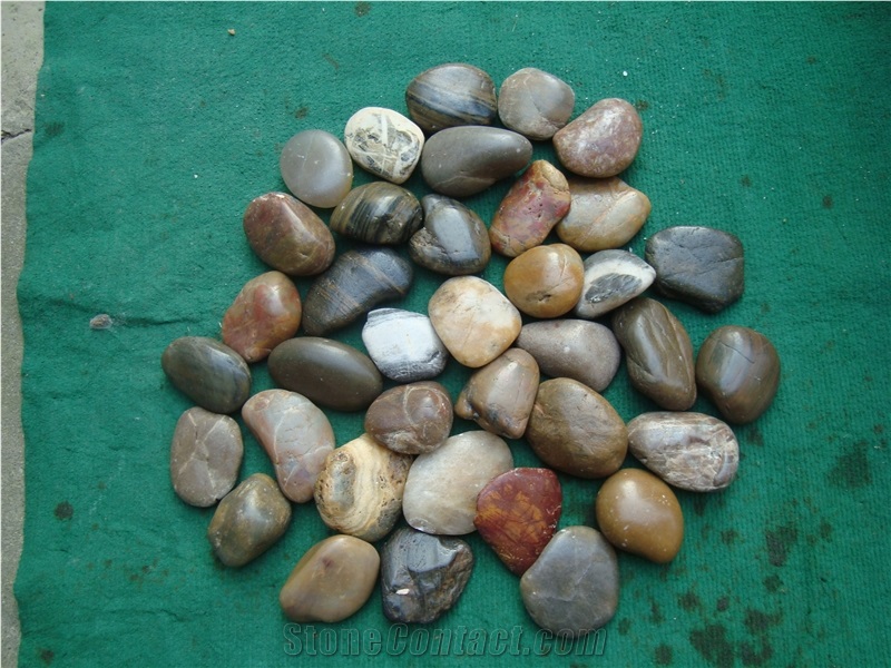 Mixed Color River Stone Cheap Stone Pebble