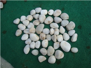 White Natural River Pebble Stone for Gardening