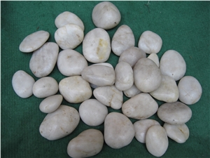 White Natural River Pebble Stone for Gardening