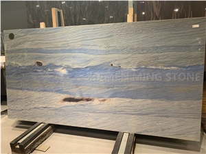 Royal Blue Macaubas Quartzite Slab Tile Floor Covering