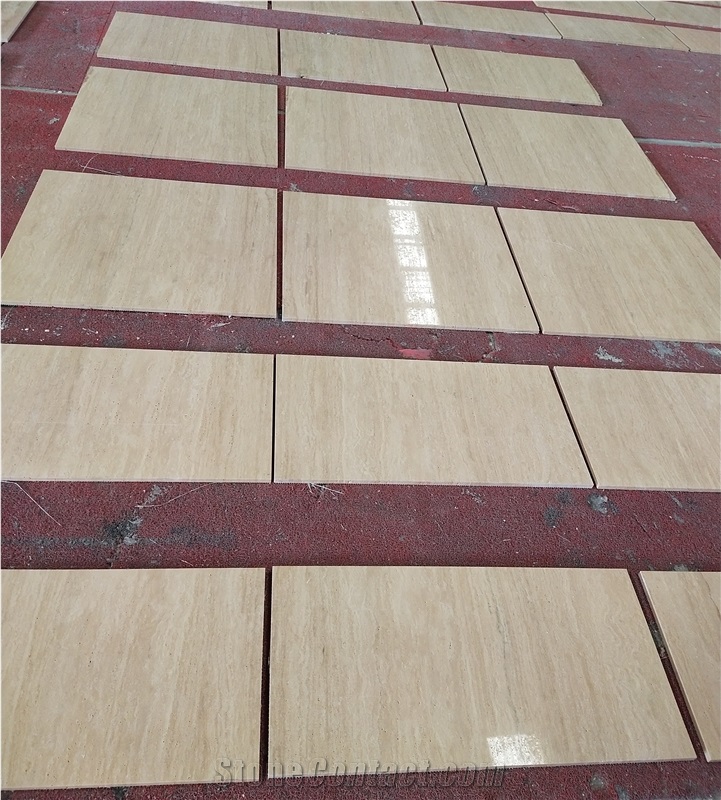 Beige Travertine Slabs Floor Wall Tiles