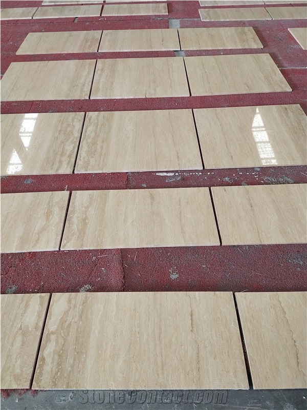 Beige Travertine Slabs Floor Wall Tiles