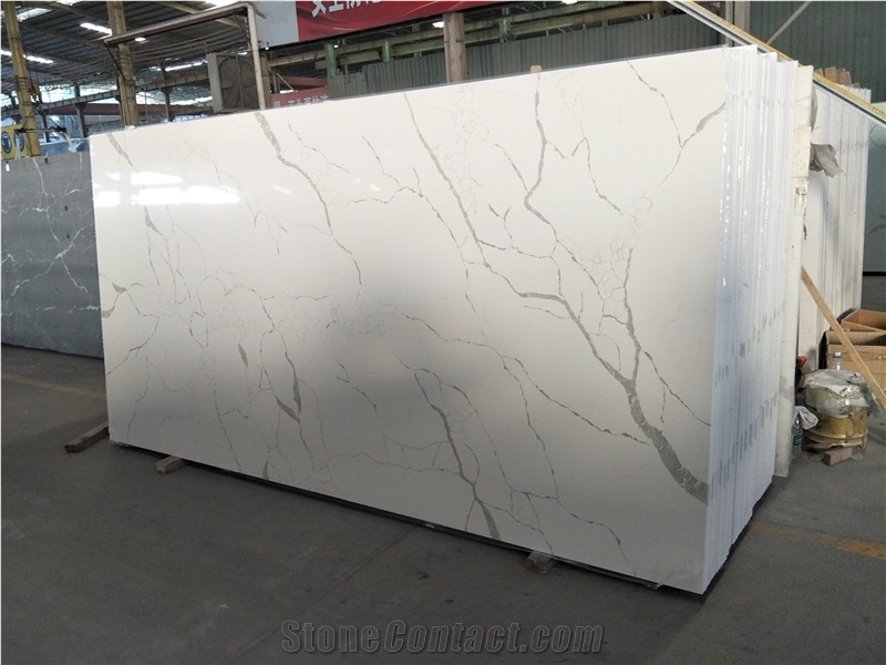 Engineered Quartz Calacatta White Laza Slabs