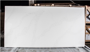 Kitchen Calacatta White Quartz Slabs for Countertops