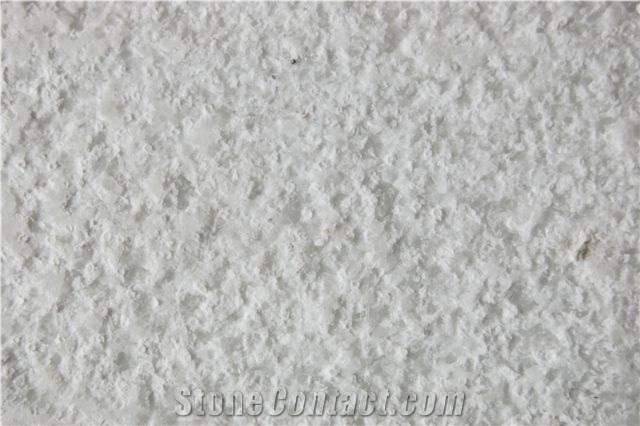Hammered San Marina White Cloudy Marble Tile Slabs