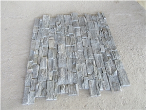 Green Quartzite Cement Back Stone Wall Cladding