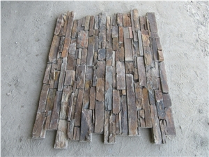 Rusty Slate Cement Back Stacked Stone Veneer