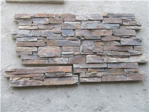 Rusty Slate Cement Back Stacked Stone Veneer
