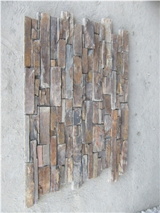 Rusty Slate Cement Back Stacked Stone Veneer