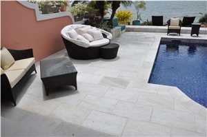 Lily White Quartzite Pool Pavers