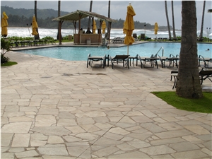 Quartzite Rio Pampa Grey Quartzite Flagstone Paver, Walkway Pavers