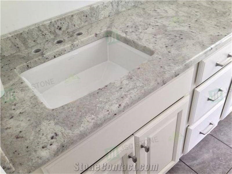 Andromeda White Granite Prefab Vanity Top