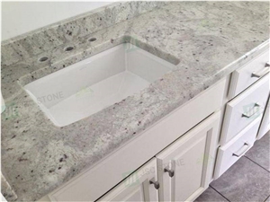 Andromeda White Granite Prefab Vanity Top Andromeda White Granite Prefab Vanity Top